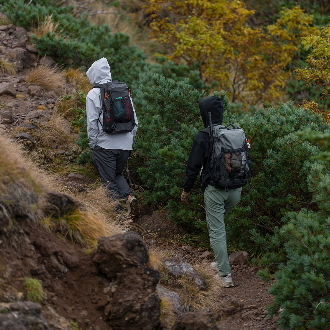 RIDGE / Men Hooded Long Sleeve Shirt