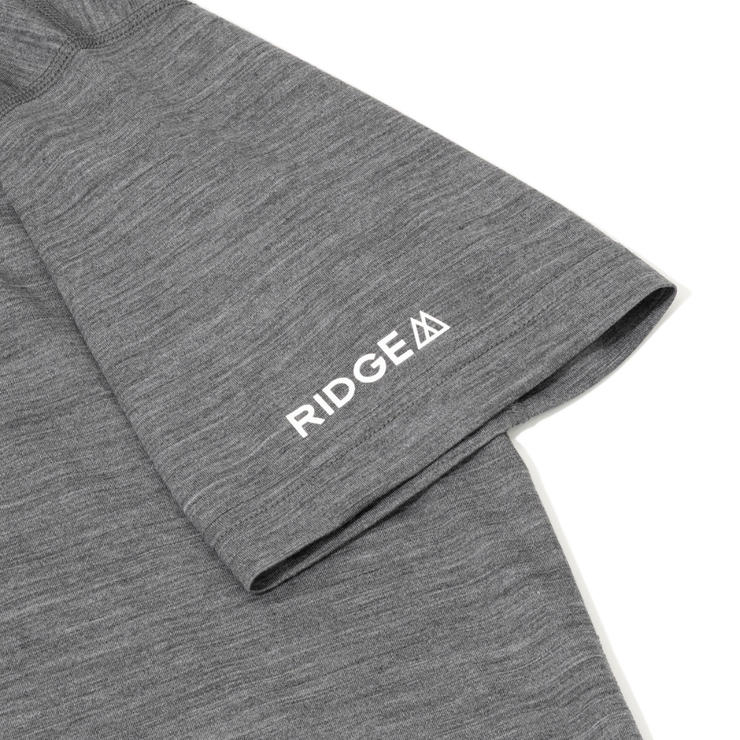 RIDGE / Men Merino Basic Tee Short Sleeve