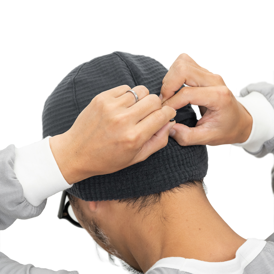 RIDGE / Grid Merino Earmuff Cap