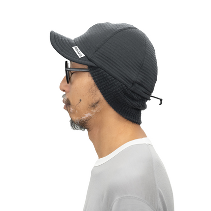 RIDGE / Grid Merino Earmuff Cap