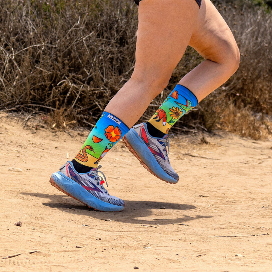 injinji / インジンジ W's アーティストデザイン トレイルミッドウエイトクルー