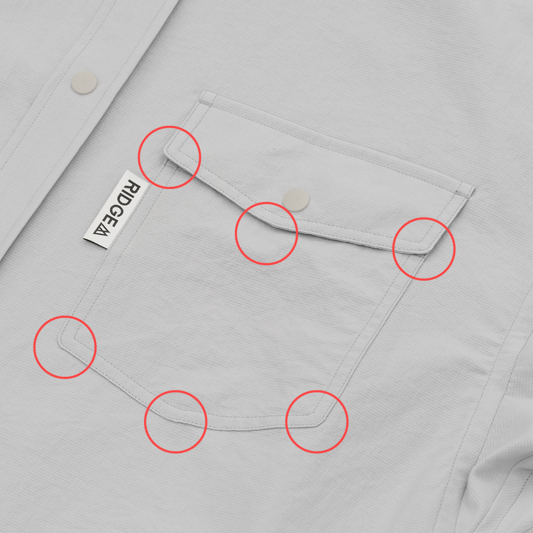 RIDGE / Men Hooded Long Sleeve Shirt