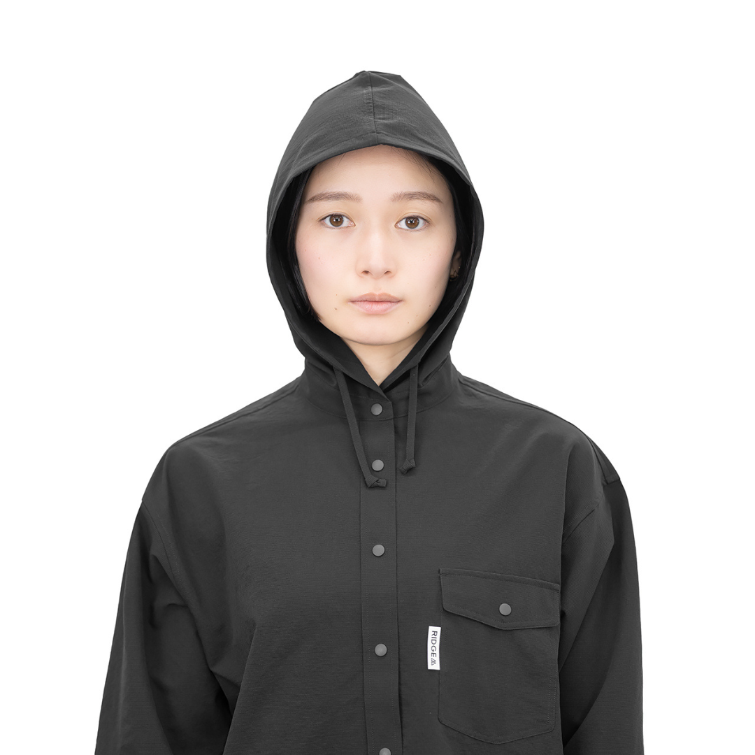 RIDGE / Men Hooded Long Sleeve Shirt