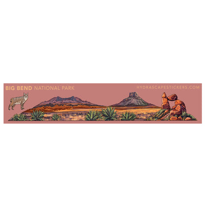 01. Big Bend National Park Miniscape Sticker / ビッグベンド国立公園　ミニスケープステッカー