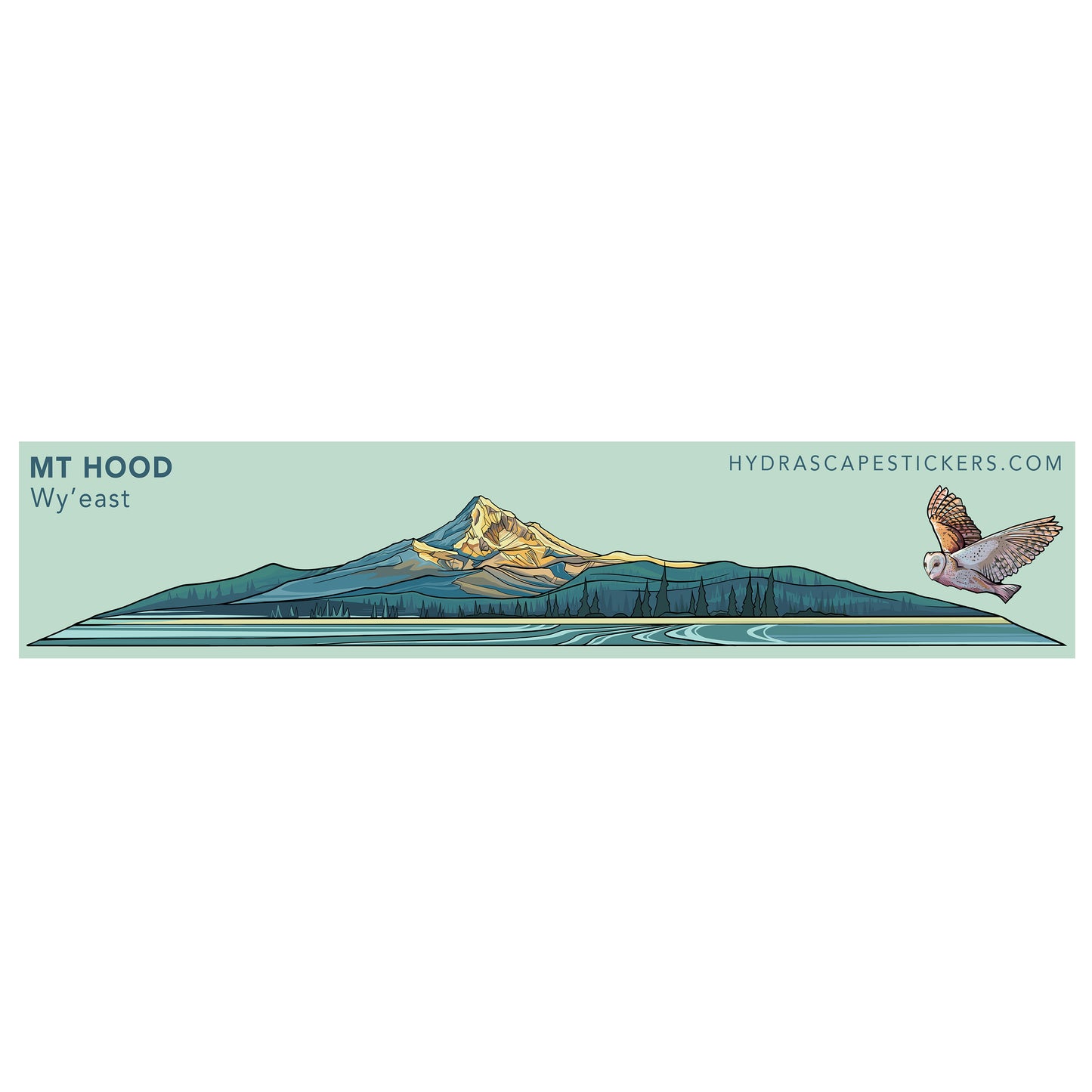 01. Mt. Hood Miniscape Sticker / マウントフッド　ミニスケープステッカー