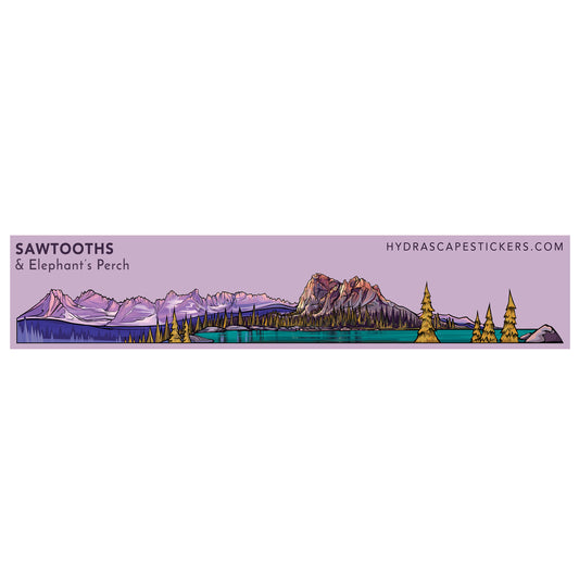 01. Sawtooths & Elephant's Perch Miniscape Sticker / ソートゥース ＆ エレファントズパーチ　ミニスケープステッカー