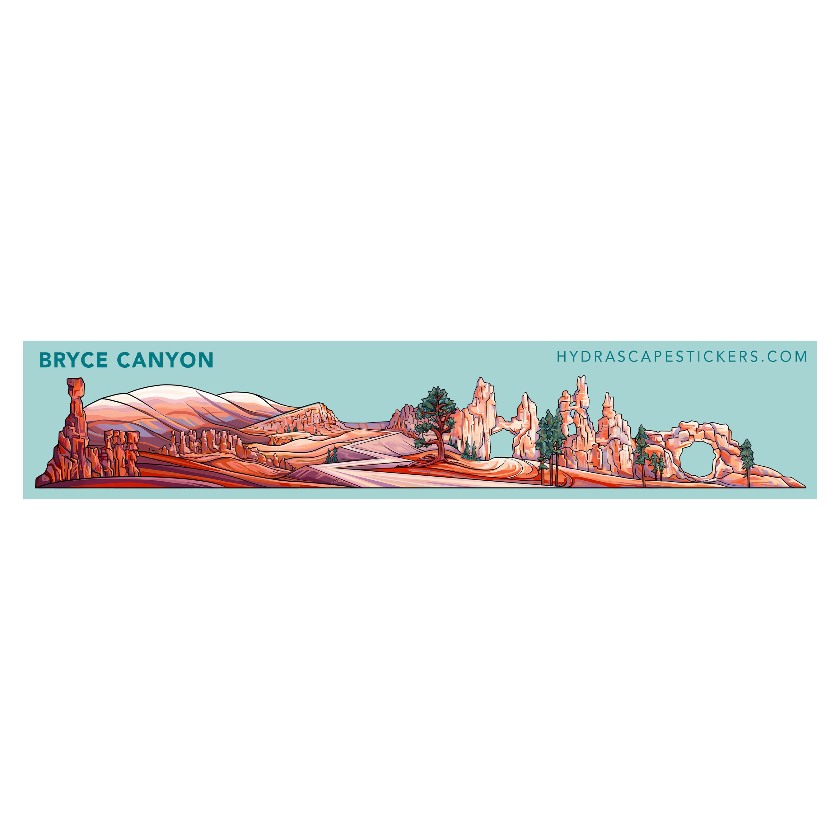01. Bryce Canyon Miniscape Sticker / ブライスキャニオン国立公園　ミニスケープステッカー