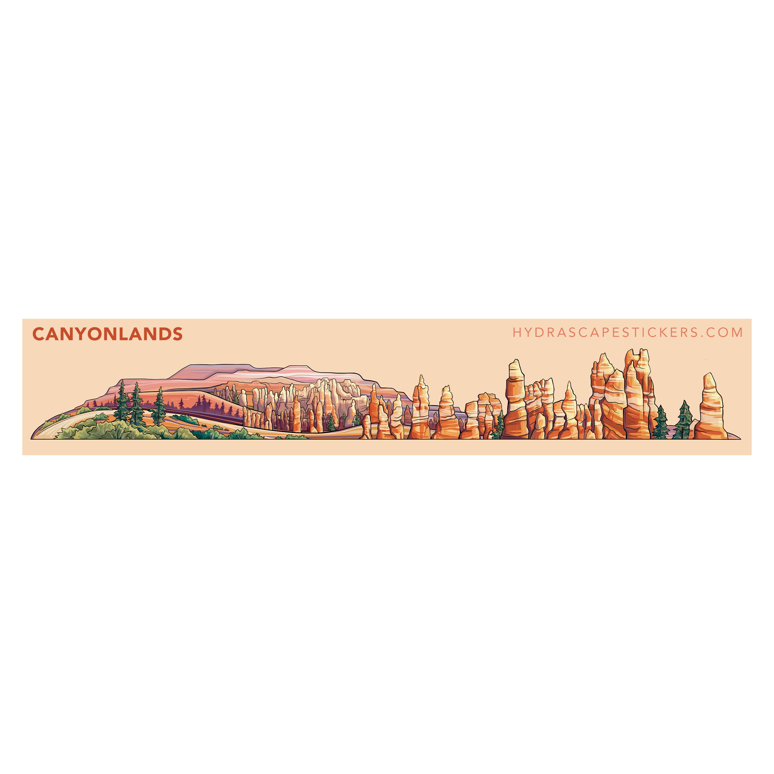 01. Canyonlands Miniscape Sticker / キャニオンランズ国立公園　ミニスケープステッカー