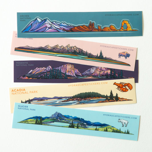 01. Yellowstone National Park Miniscape Sticker / イエローストーン国立公園　ミニスケープステッカー